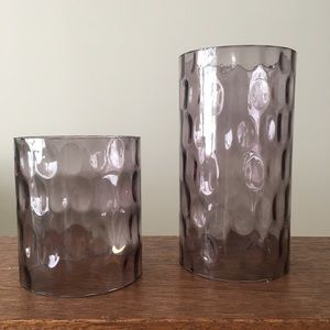 Decorative Glass Candle Shades / Holiday decor